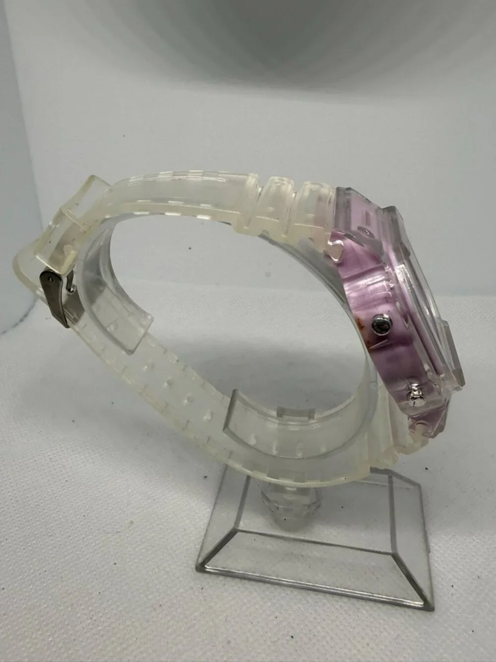 Retro Digital Stainless Steel Sports Military Watch Waterproof Electronic Pink